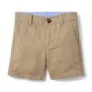 Janie and Jack tan  linen-cotton boys shorts -  size 10